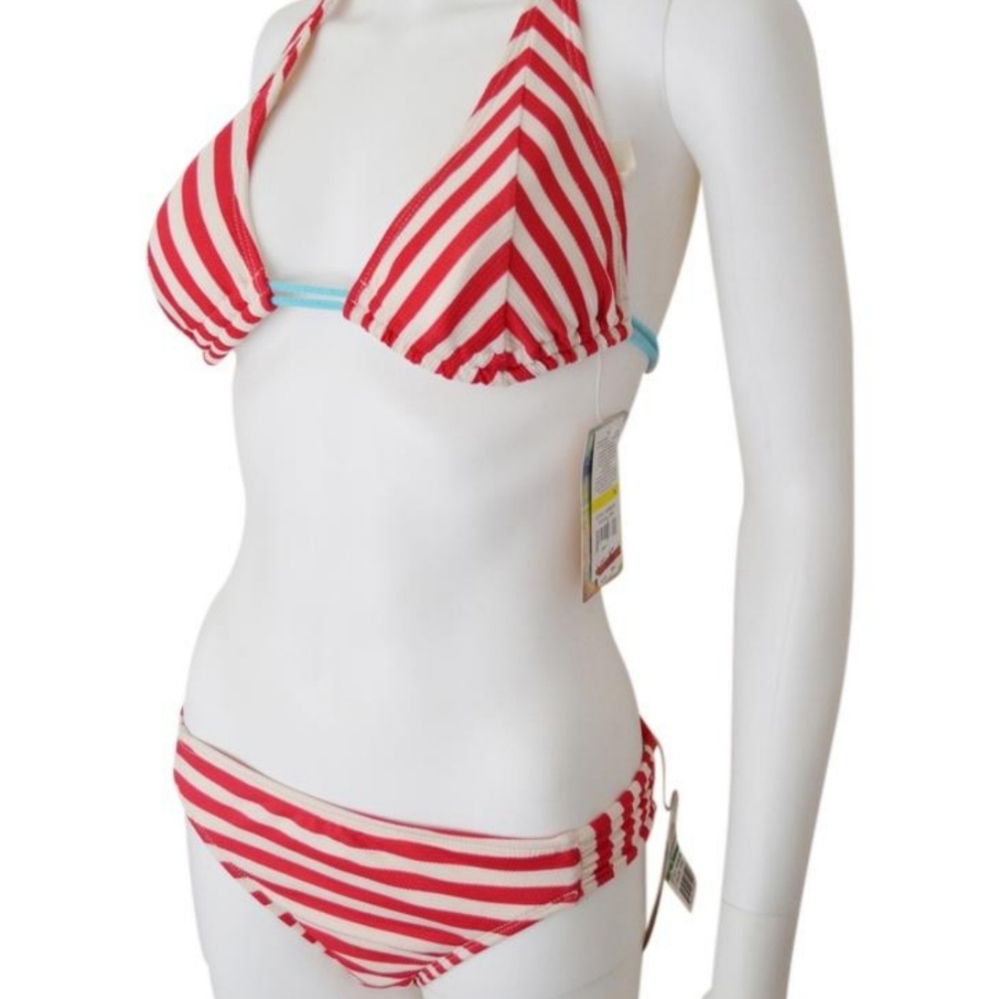 NWT Hobie bikini nautical red/white M